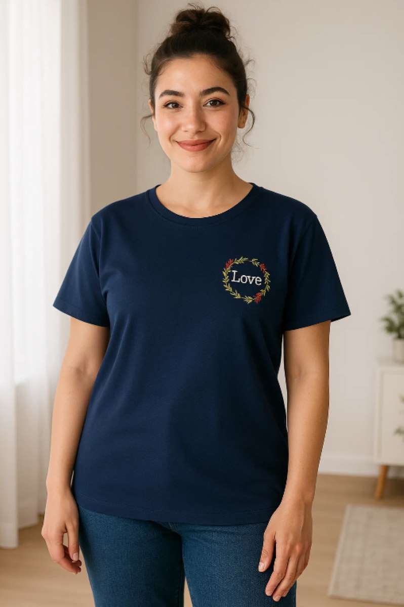 تیشرت-یقه-گرد-گلدوزی